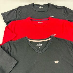 Hollister Lot of 3 Men’s XL Must Have Collection T-Shirt Short Sleeve Casual Tee